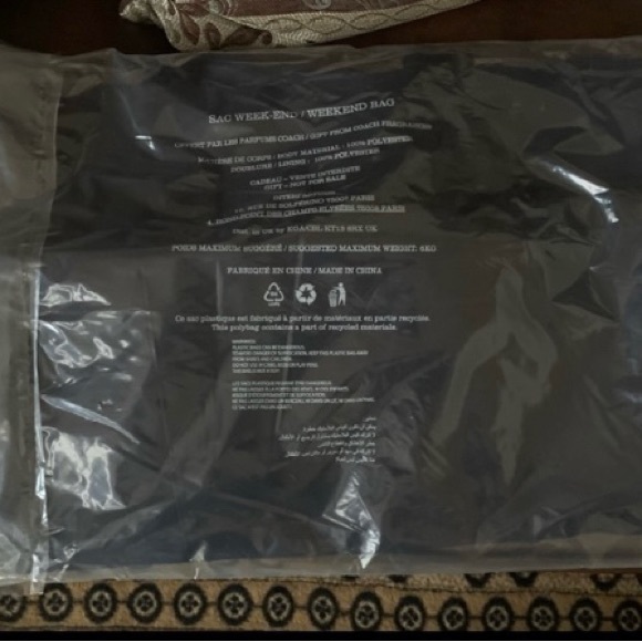 Coach Fragrance Weekender Travel Overnight Gym Beach Duffle Bag NWT - Picture 9 of 9